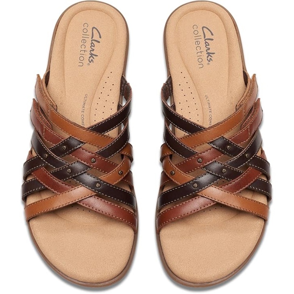 Clarks Collection Women's Leather Sandals Laurieann Bali Sandal